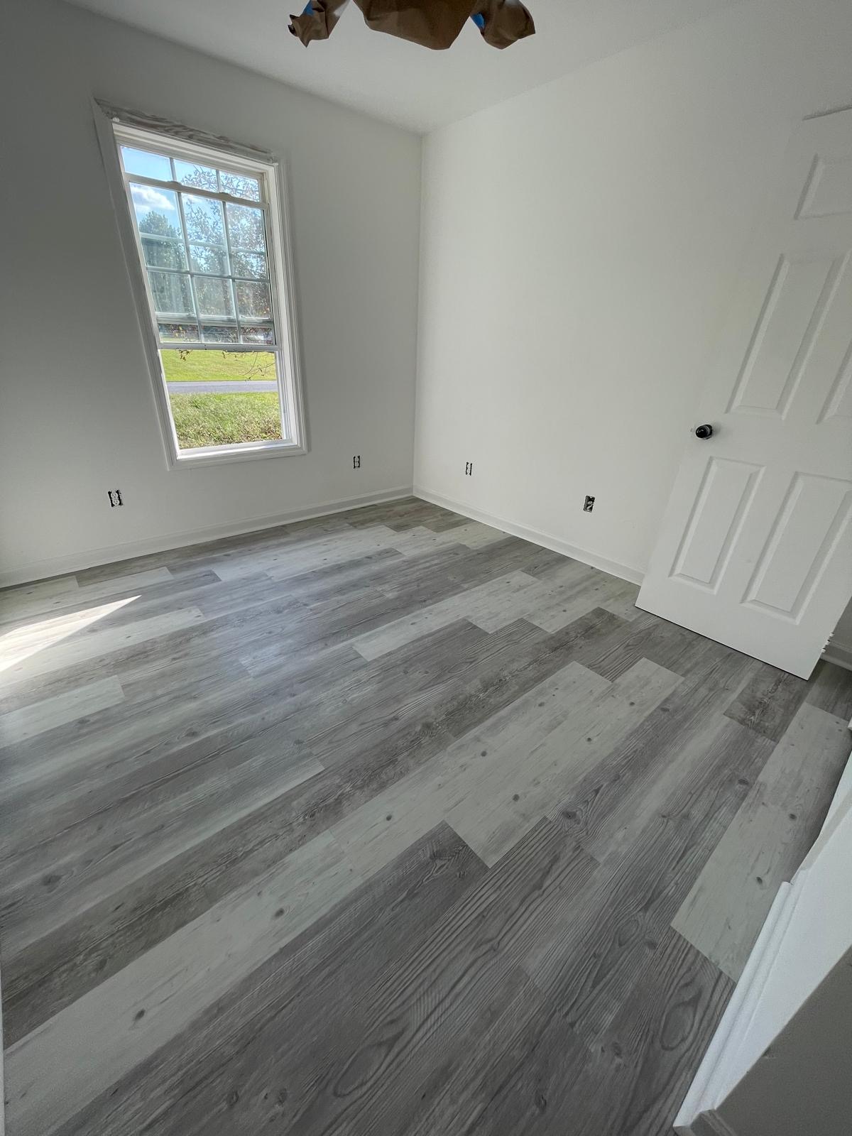 LVP flooring bedroom