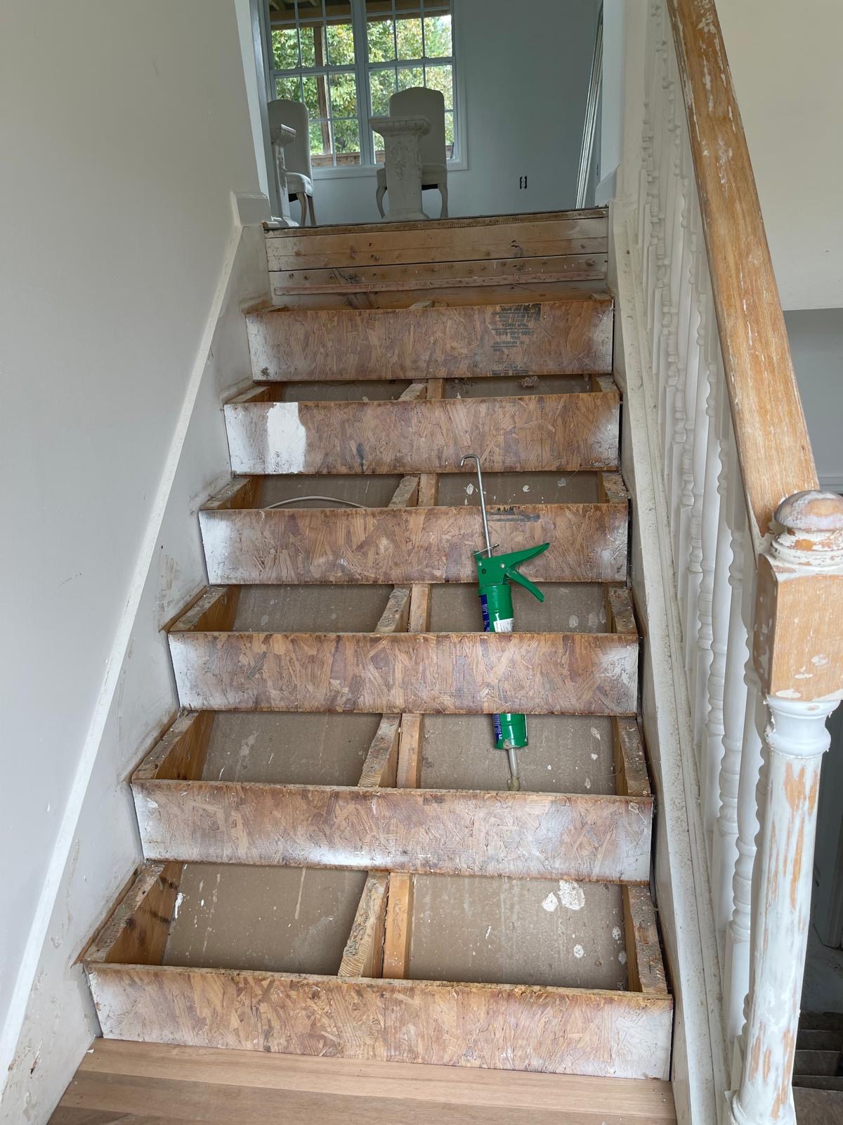 Stairs before renovation
